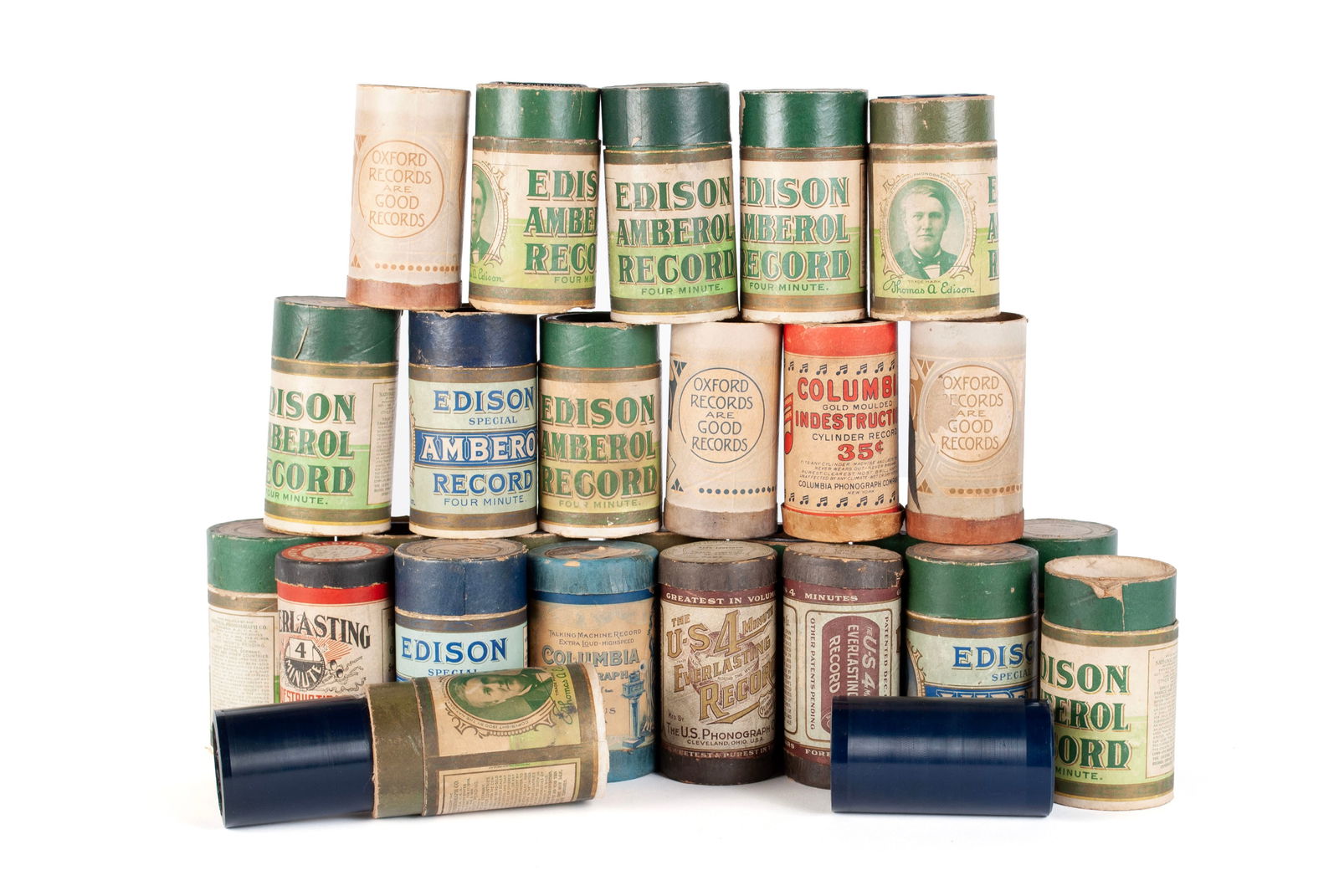 COLLECTION OF MUSICAL EDISON PHONOGRAPH CYLINDERS (1 of 6)