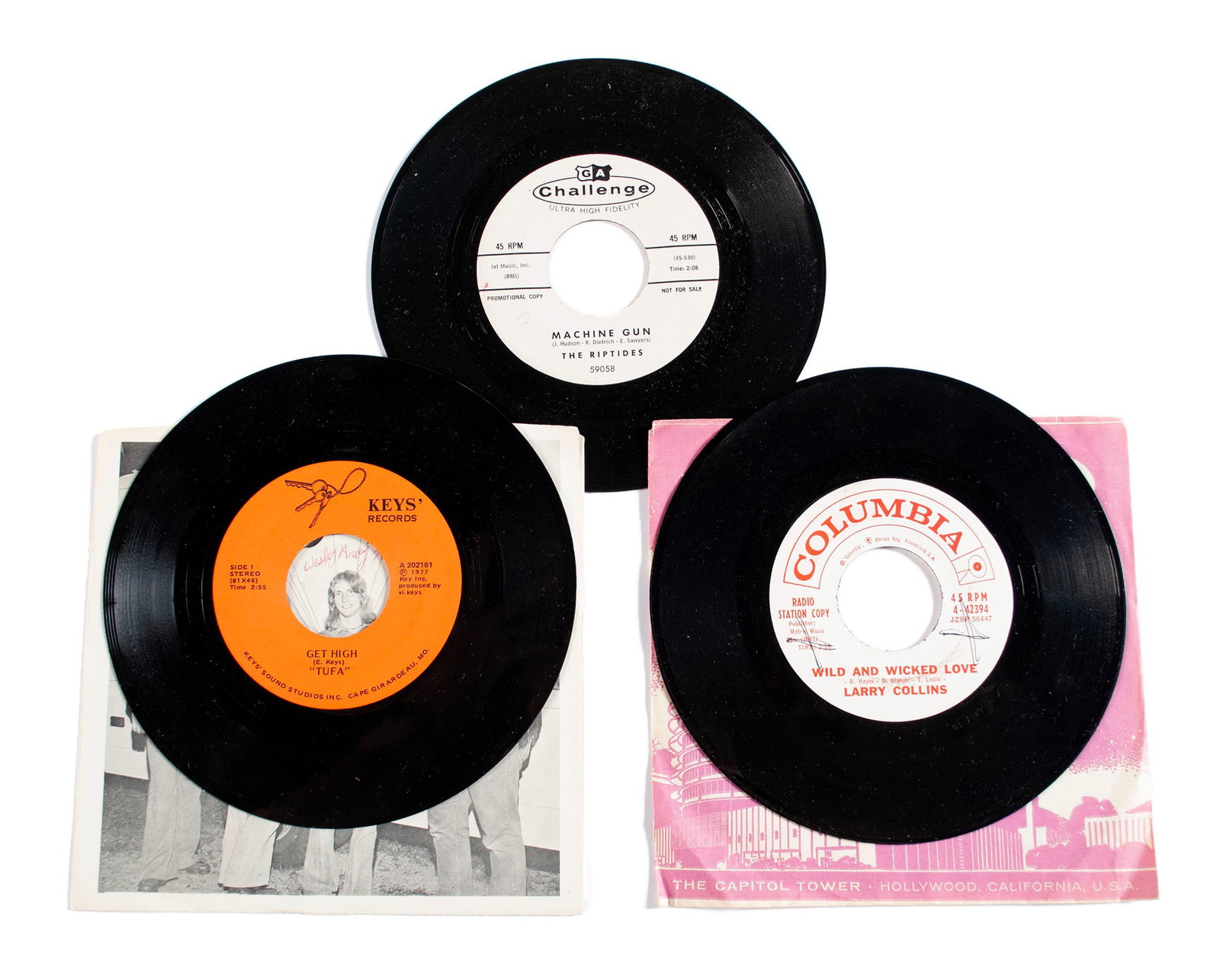 THREE ROCK 45RPM RECORDS (1 of 3)