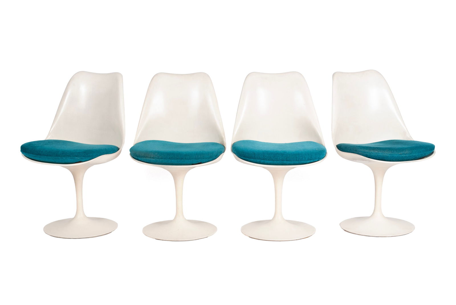 EERO SAARINEN FOR KNOLL SET OF FOUR  TULIP  SIDE CHAIRS (1 of 7)