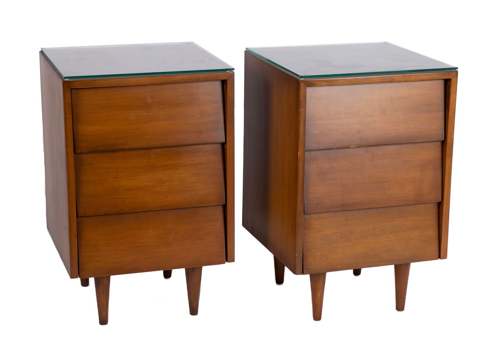 FLORENCE KNOLL FOR KNOLL PAIR OF LOUVER FRONT BEDSIDE CHESTS (1 of 9)