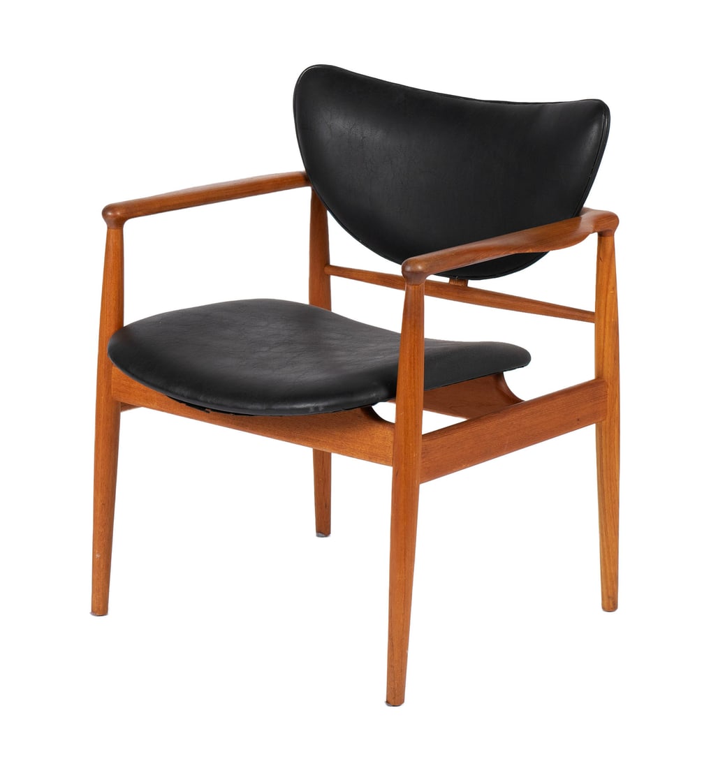 FINN JUHL FOR NIELS VODDER  MODEL NV48  OPEN ARMCHAIR (1 of 8)