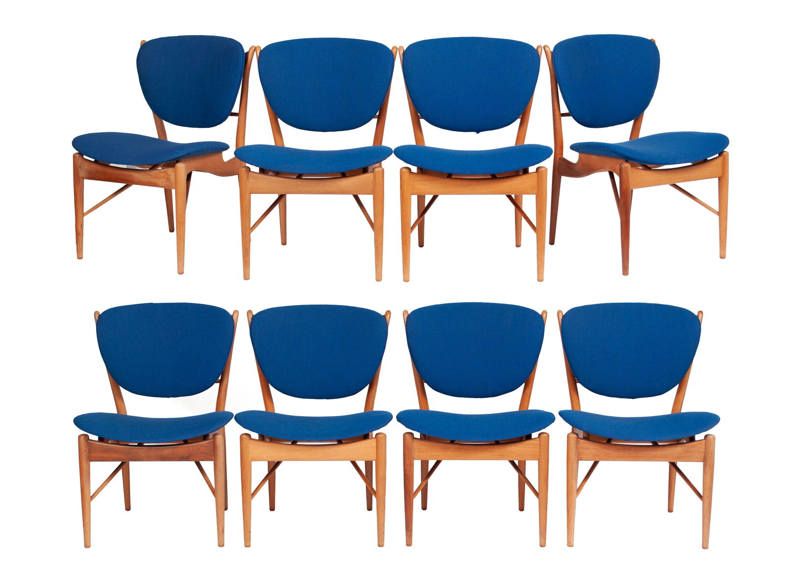 FINN JUHL FOR BAKER SET OF EIGHT  MODEL 51  DINING CHAIRS (1 of 13)