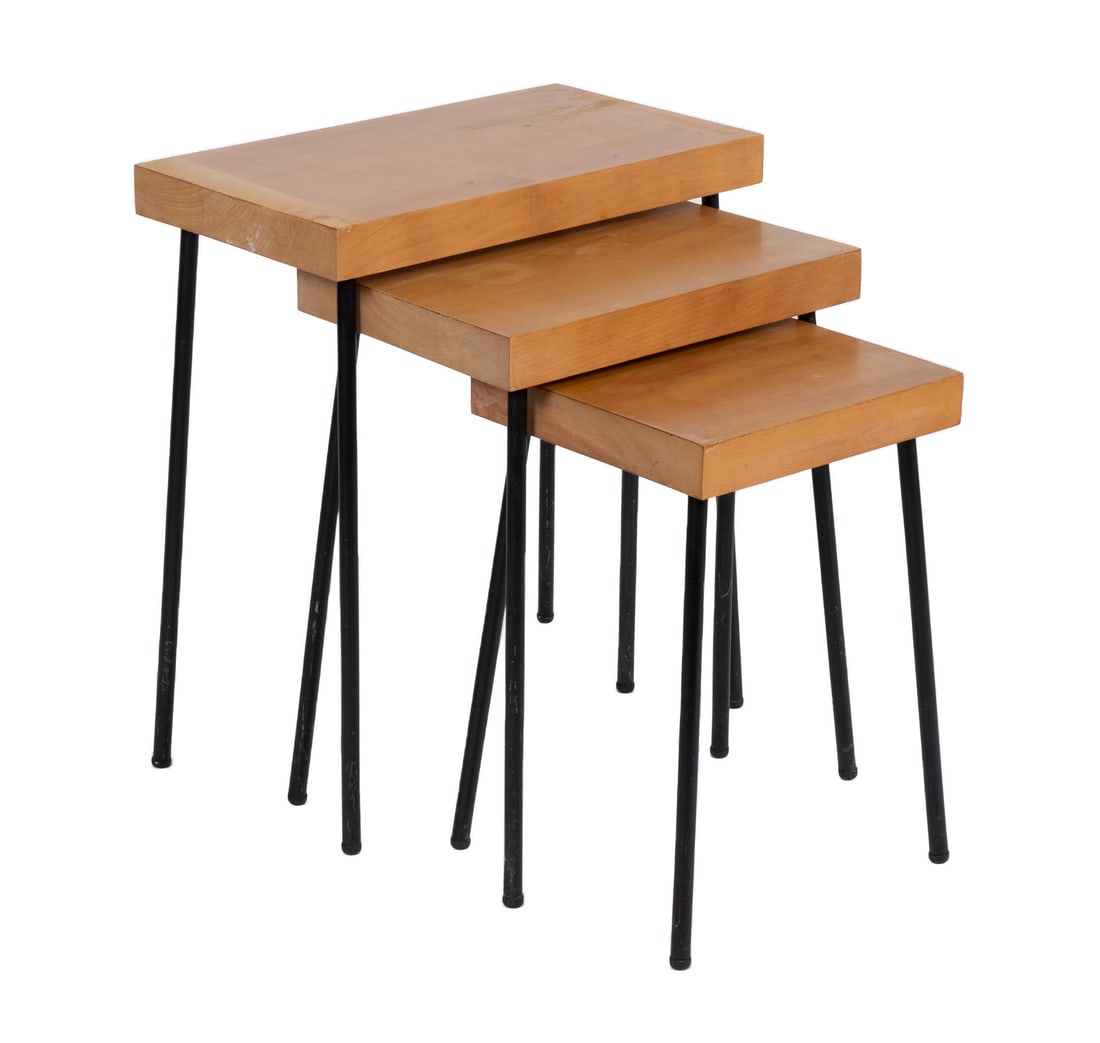 MCM SET OF THREE NESTING TABLES (1 of 7)