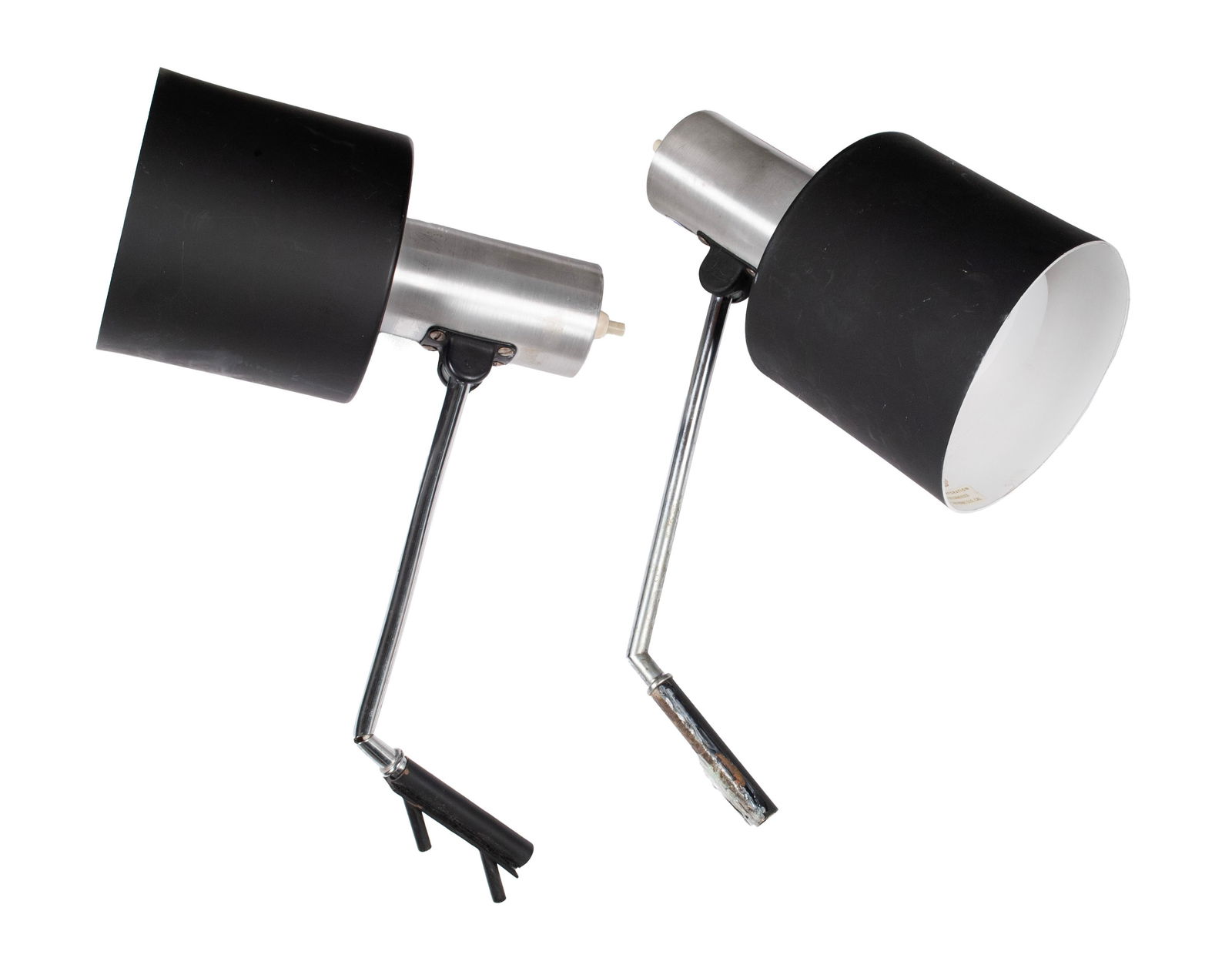 PAIR OF MCM  LUXO  BLACK CAN LIGHTS (1 of 6)