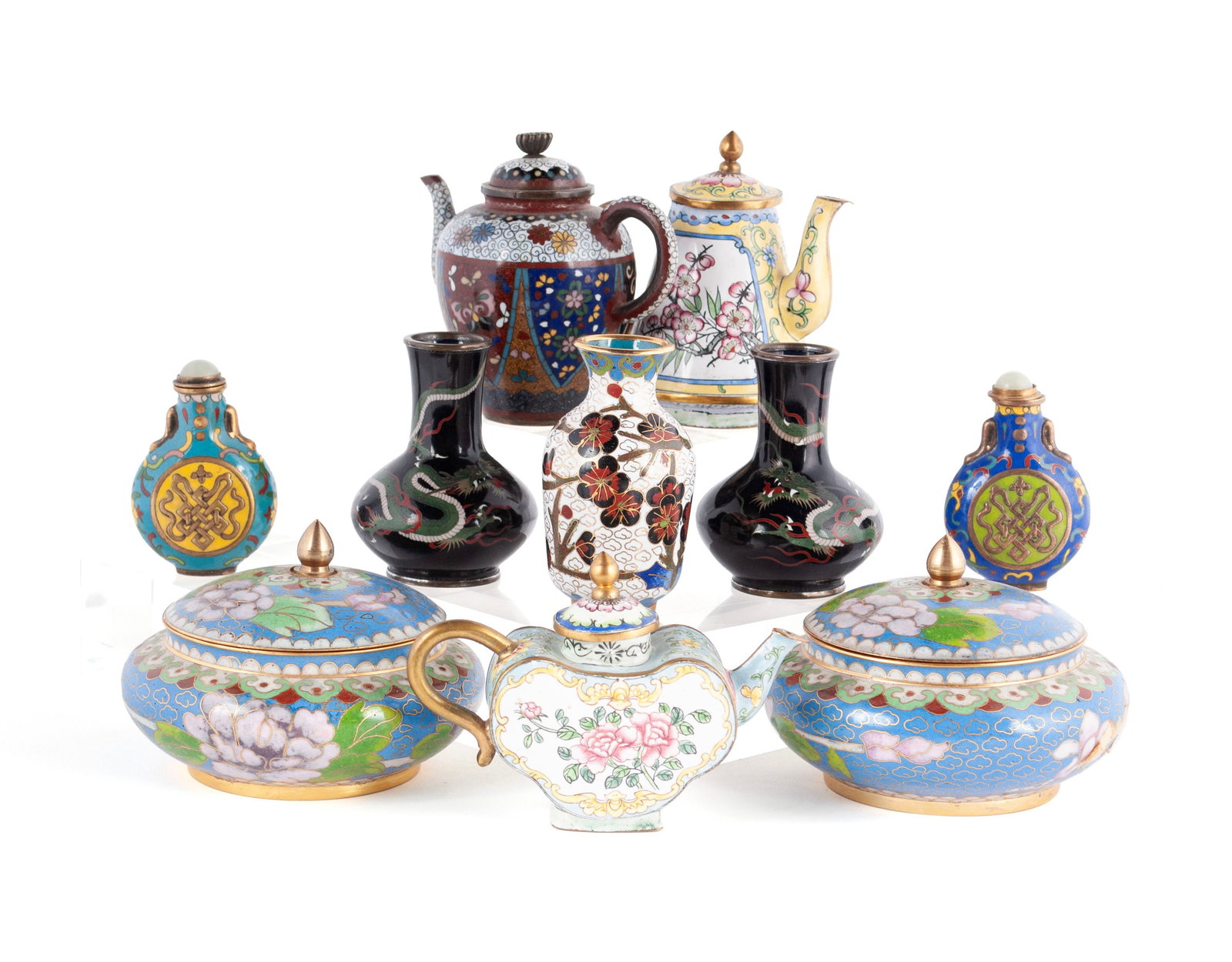 COLLECTION OF CHINESE CLOISONNE (1 of 6)