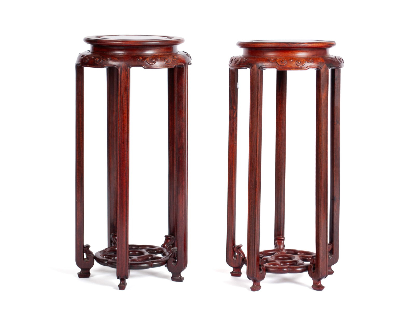 PAIR OF CHINESE PLANT STANDS (1 of 7)