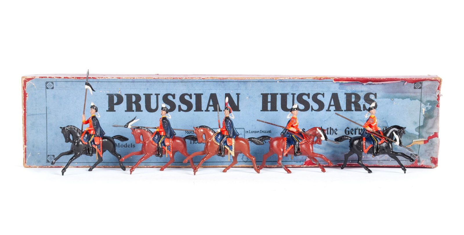 BRITAINS NO. 153 PRUSSIAN HUSSARS WITH BOX (1 of 5)