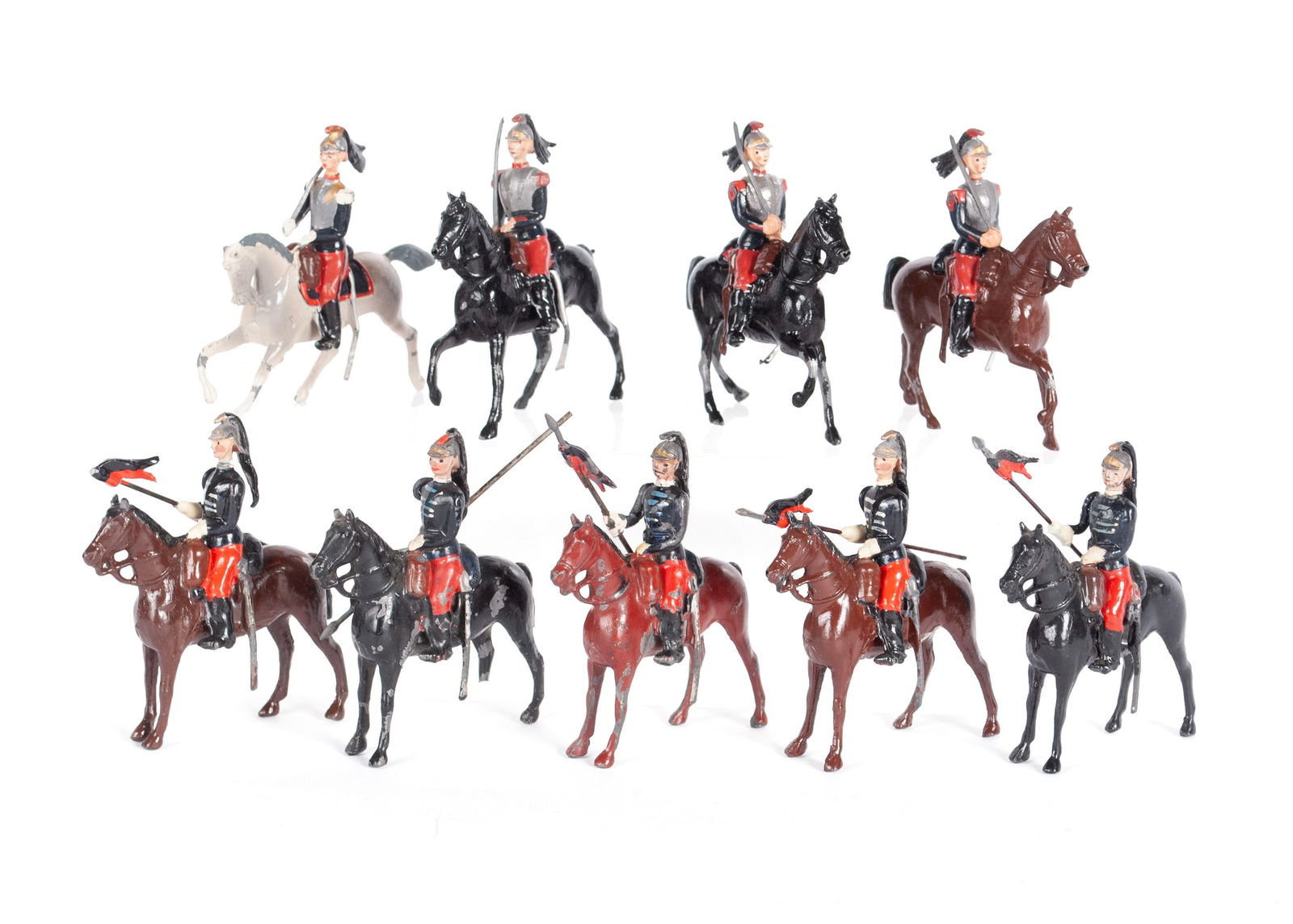 NINE BRITAINS MOUNTED LEAD SOLDIERS (1 of 7)