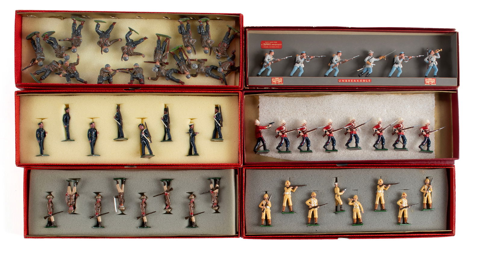 COLLECTION OF TOY SOLDIERS IN BOXES (55) (1 of 7)