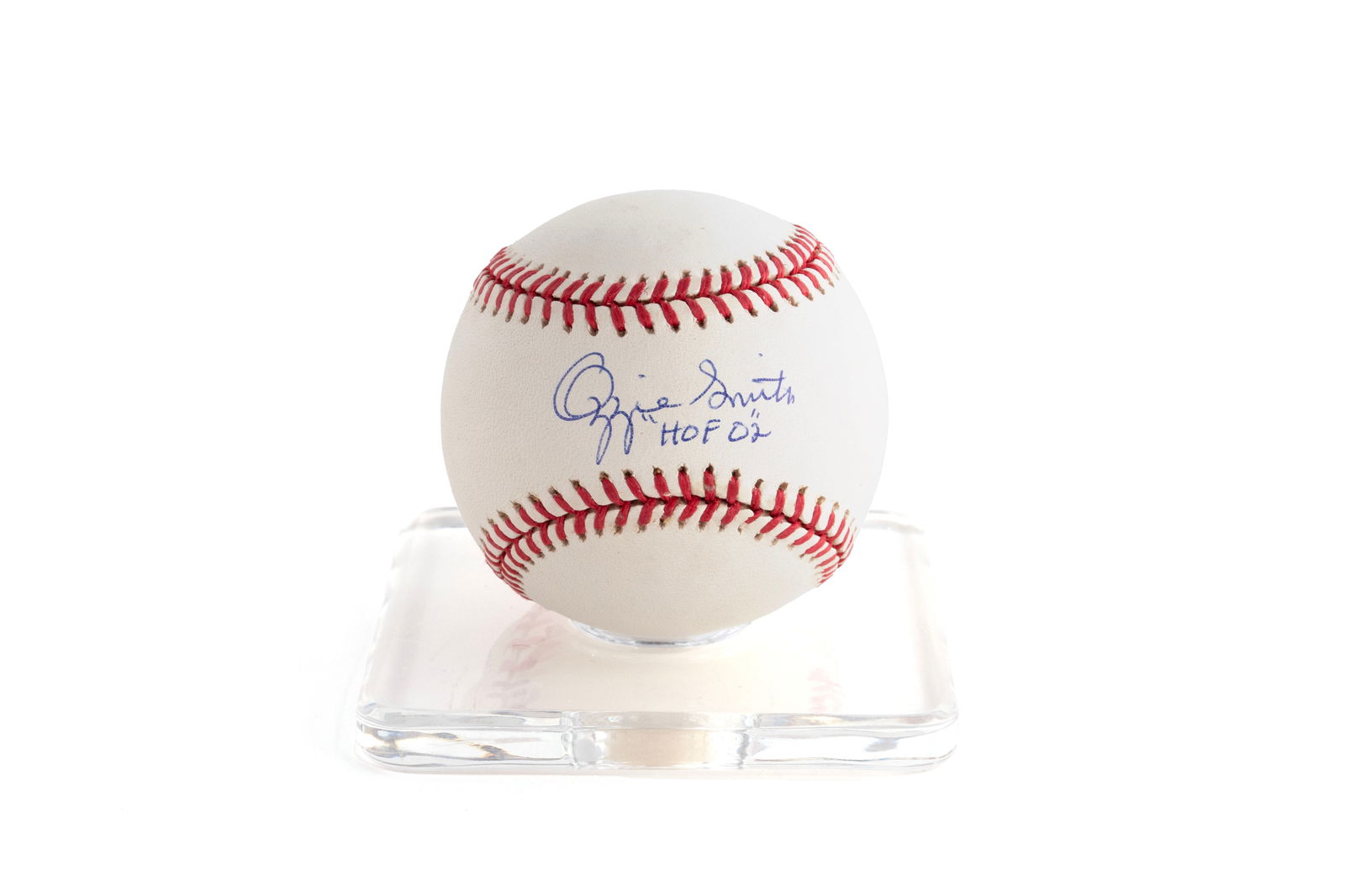 OZZIE SMITH AUTOGRAPHED BASEBALL (1 of 10)