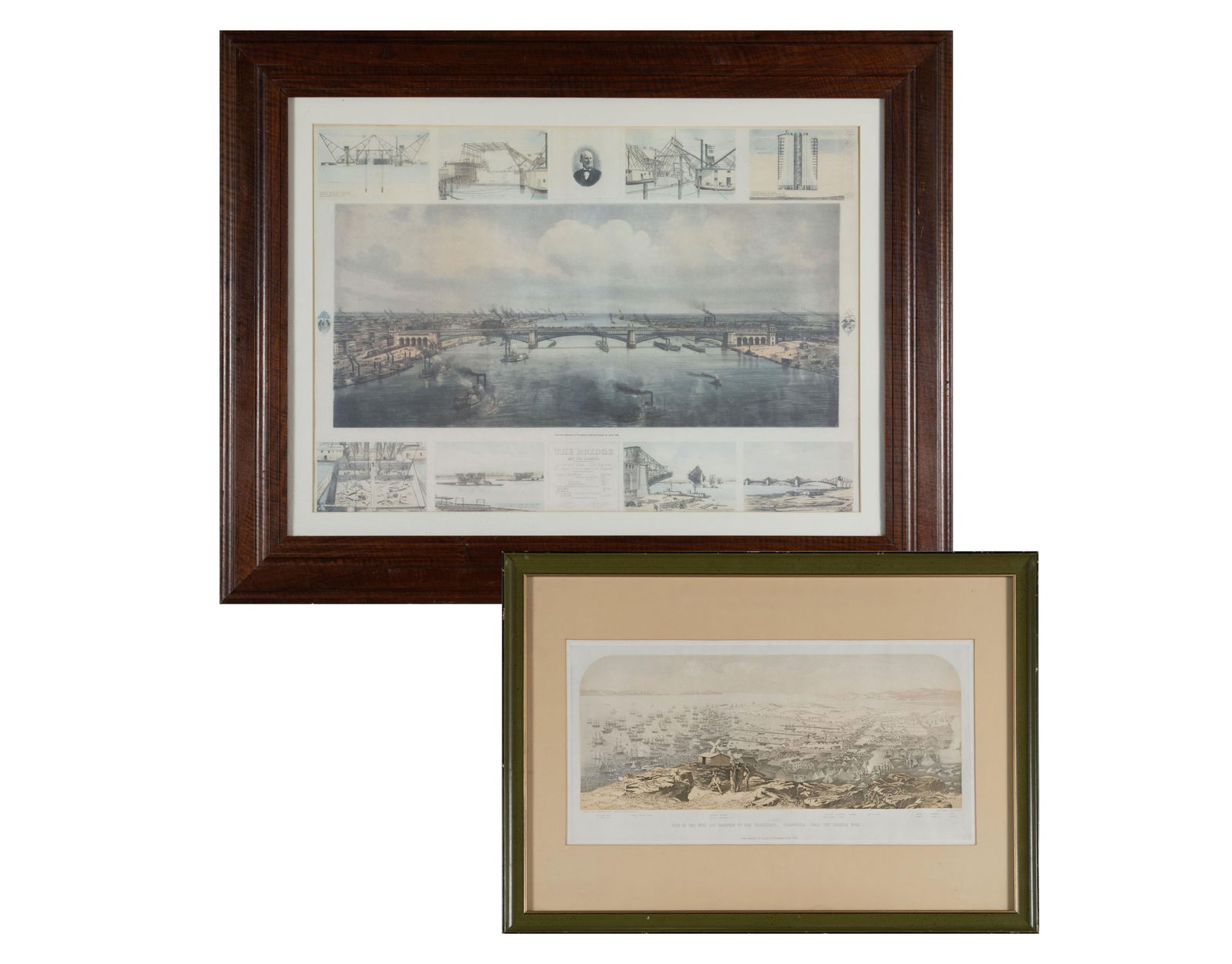 TWO FRAMED HISTORICAL PRINTS (1 of 17)