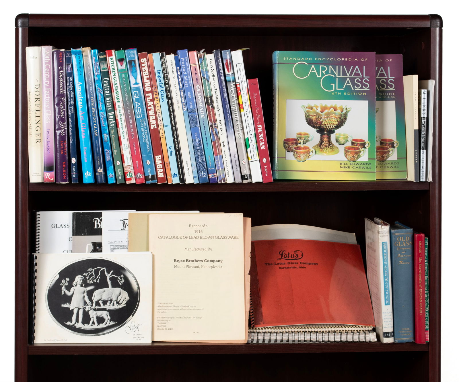 COLLECTION OF GLASS REFERENCE BOOKS AND CATALOGS (45) (1 of 6)