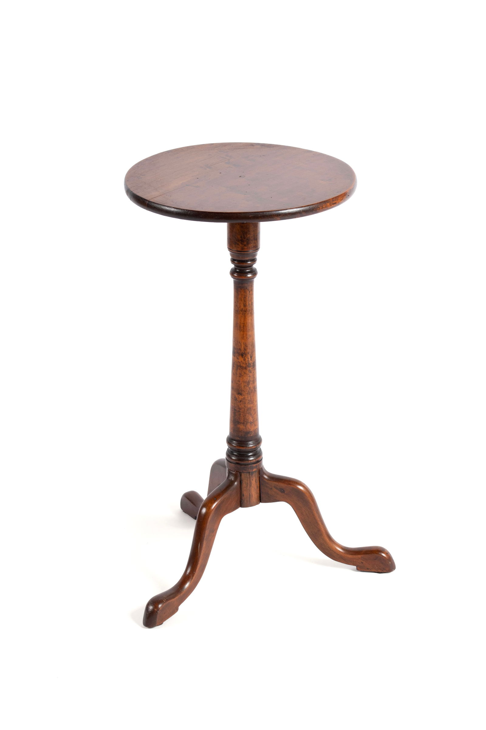 QUEEN ANNE ROUND TOP CANDLESTAND (1 of 6)