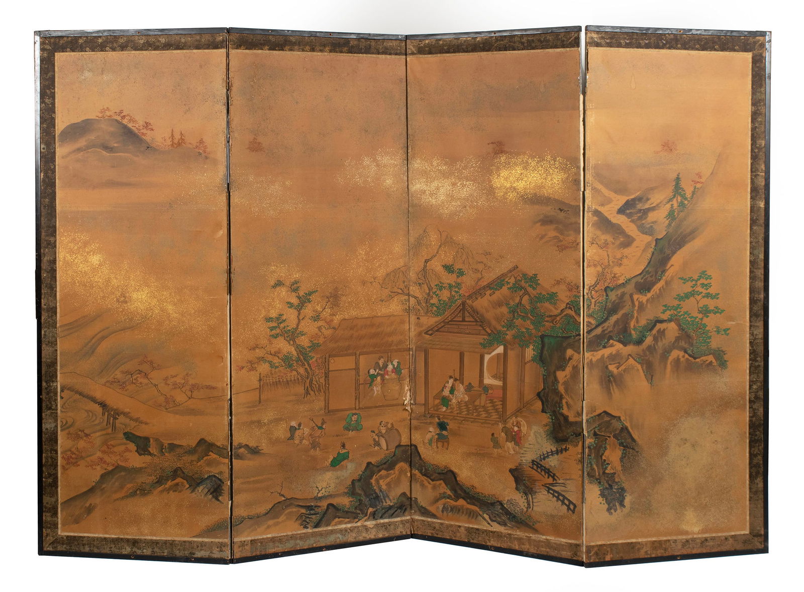 FOUR PANEL JAPANESE ROOM SCREEN (1 of 17)