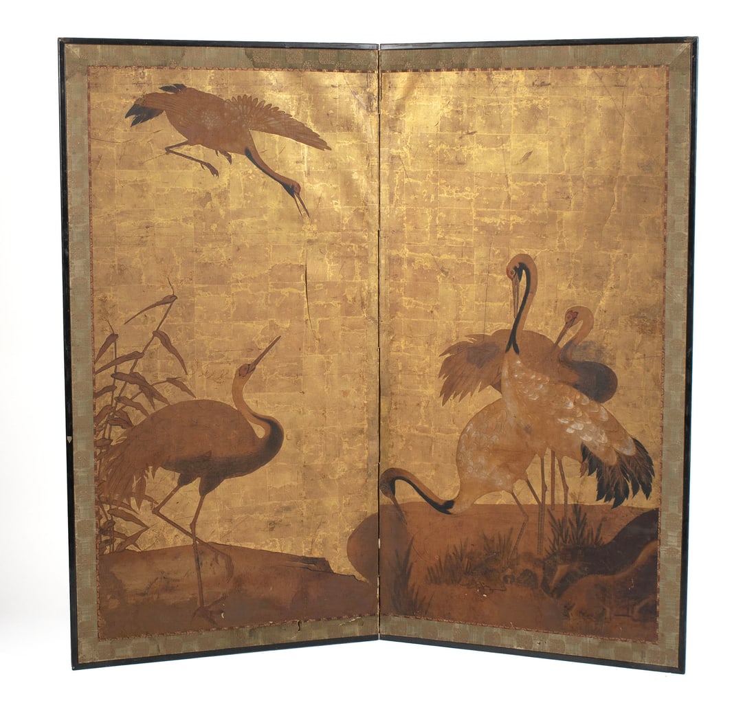 JAPANESE TWO PANEL ROOM SCREEN (1 of 16)