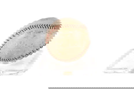 JOE MEDWICK'S 8TH HOME RUN BASEBALL OF HIS TRIPLE CROWN WINNING 1937 SEASON: JOE MEDWICK'S 8TH HOME RUN BASEBALL OF HIS TRIPLE CROWN WINNING 1937 SEASON The eighth home run ball hit by that years' Triple-Crown winner of Major League Baseball's National League. This ONL Frick