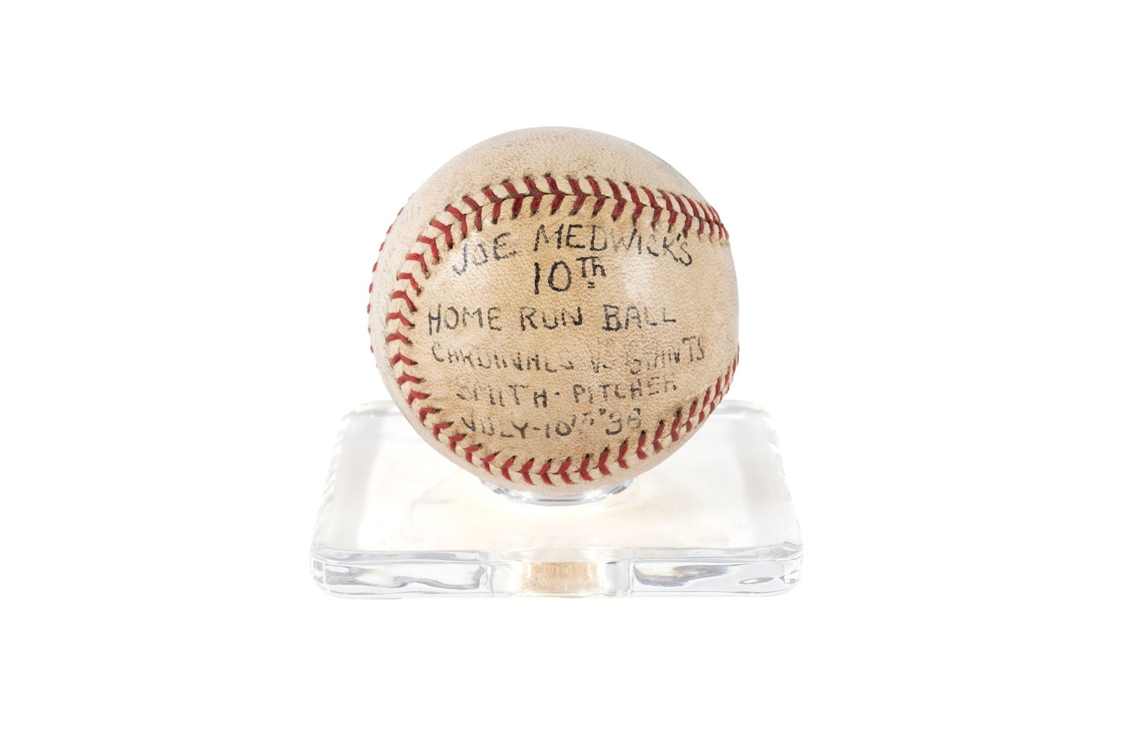 ONL FRICK BASEBALL FROM THE FAMILY COLLECTION OF JOE MEDWICK (1 of 6)