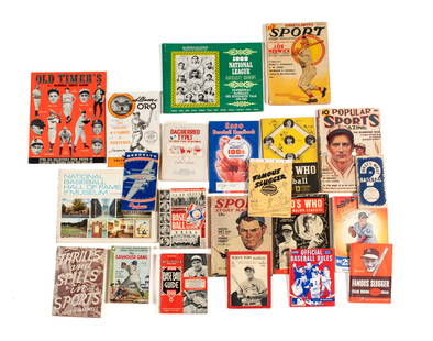 JOE MEDWICK PERSONAL EPHEMERA COLLECTION: JOE MEDWICK PERSONAL EPHEMERA COLLECTION Collection of books and periodicals, most including information about Joe Medwick, including "The Gashouse Gang - The Story of the St. Louis