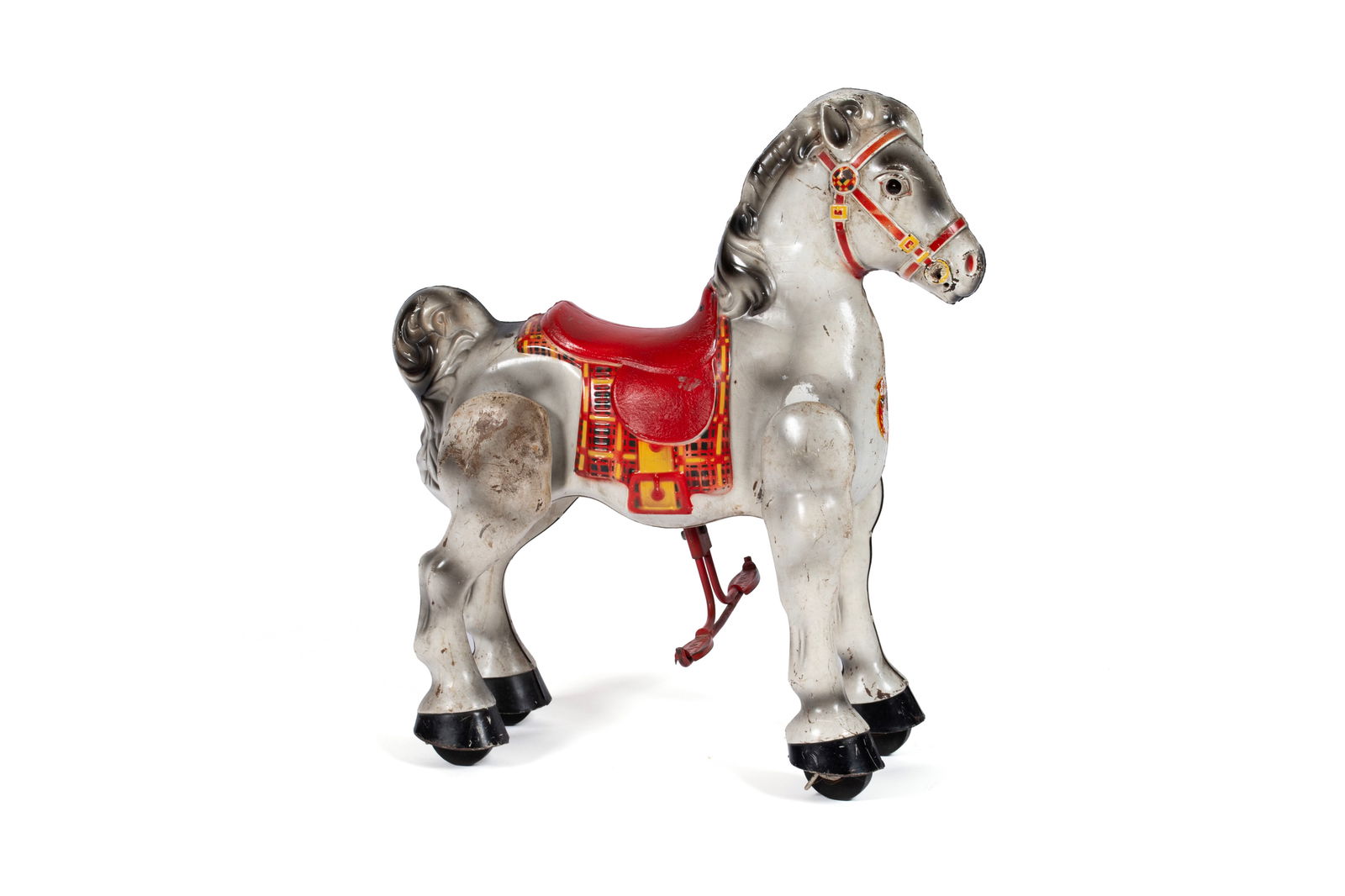 BIG Beautiful RARE Vintage Steiff Ride on Mohair Horse on