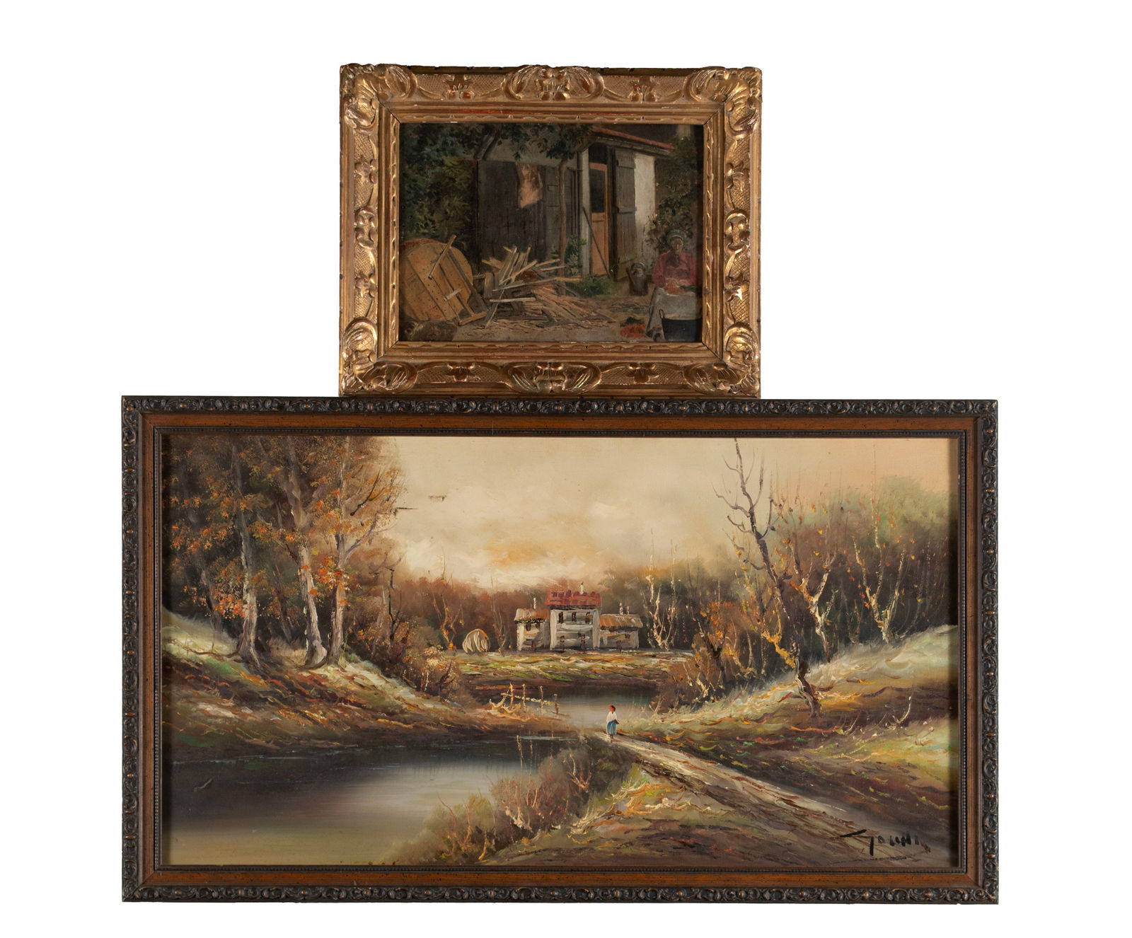 TWO OIL PAINTINGS (1 of 11)