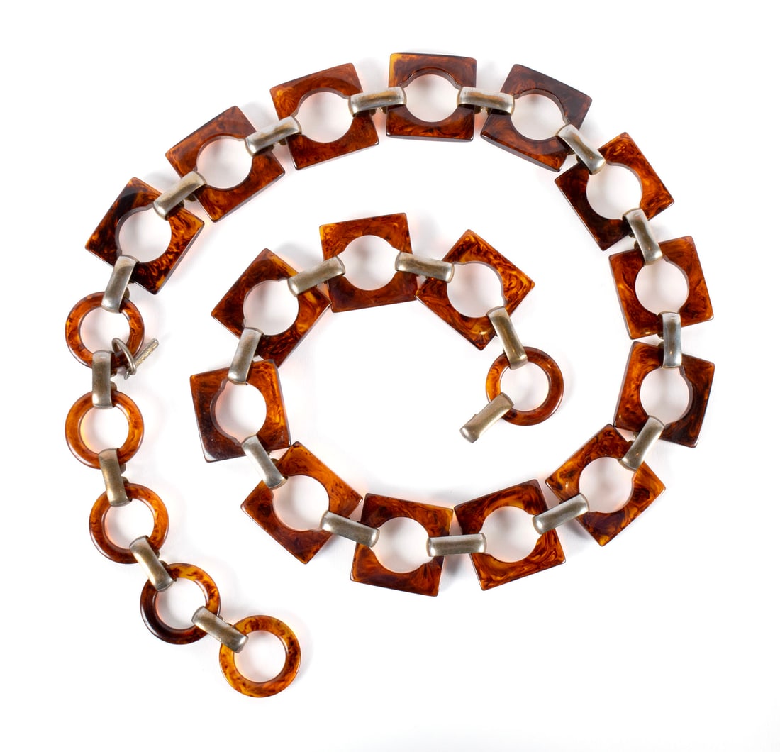 VINTAGE YSL TORTOISE AND BRASS BELT (1 of 8)