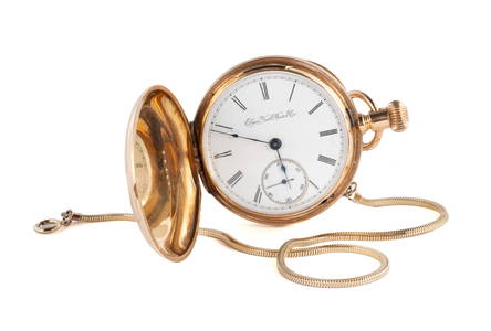 ELGIN NATIONAL WATCH CO GM WHEELER 18K POCKETWATCH