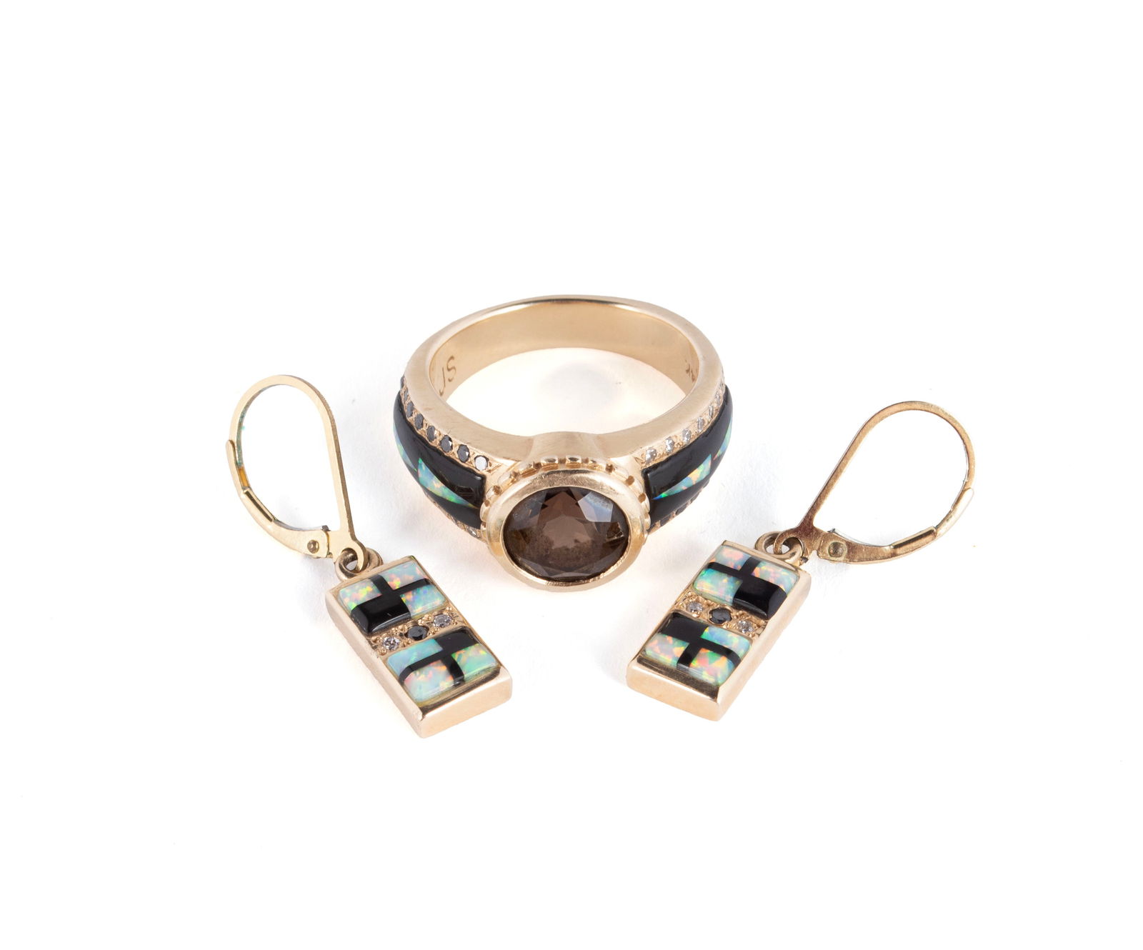 CUSTOM DESIGN NAVAJO RING AND EARRINGS (1 of 10)