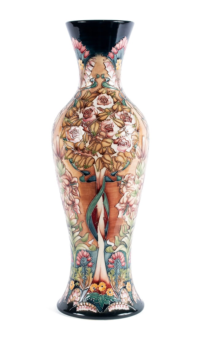 RACHEL BISHOP FOR MOORCROFT 'OWLPEN MANOR' VASE (1 of 10)
