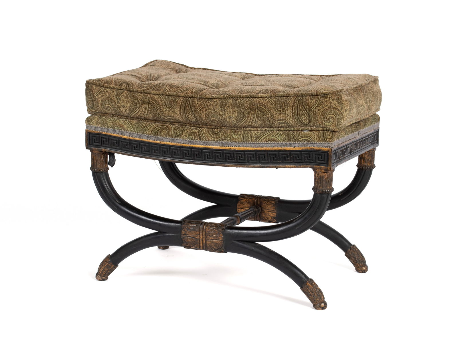NEOCLASSICAL STYLE SALTIRE BENCH (1 of 8)