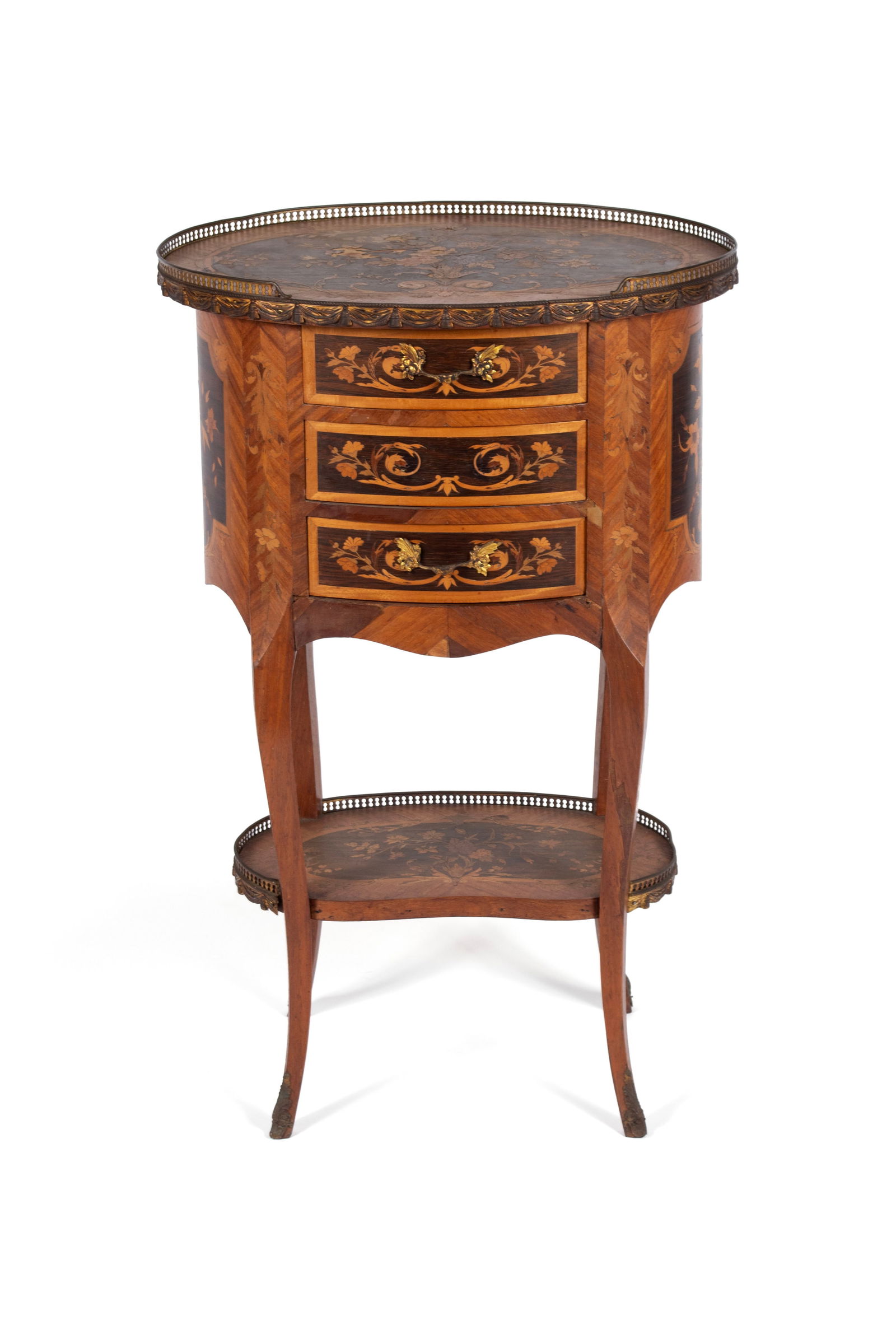 LOUIS XV STYLE MARQUETRY SIDE TABLE (1 of 15)