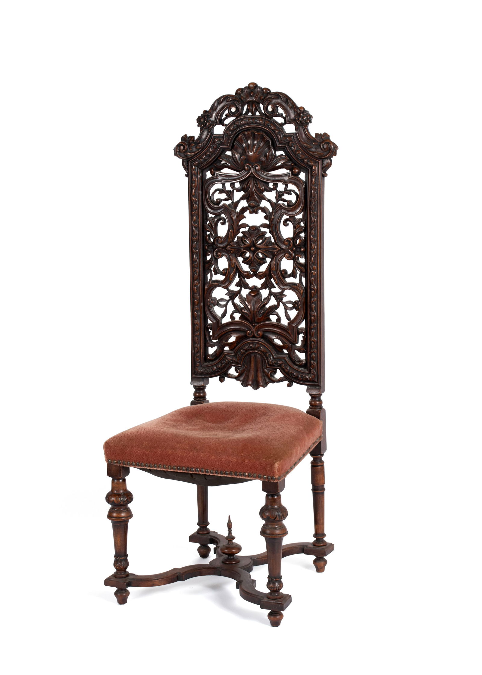 BAROQUE STYLE CARVED HALL CHAIR (1 of 9)