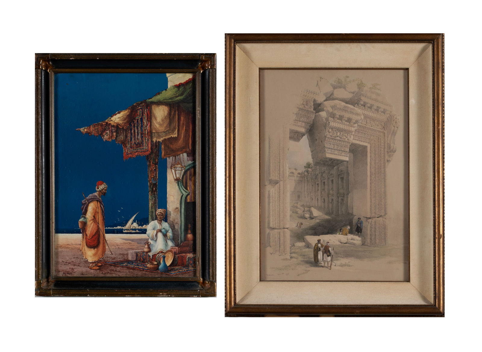 TWO MIDDLE EASTERN SCENE PRINTS (1 of 12)