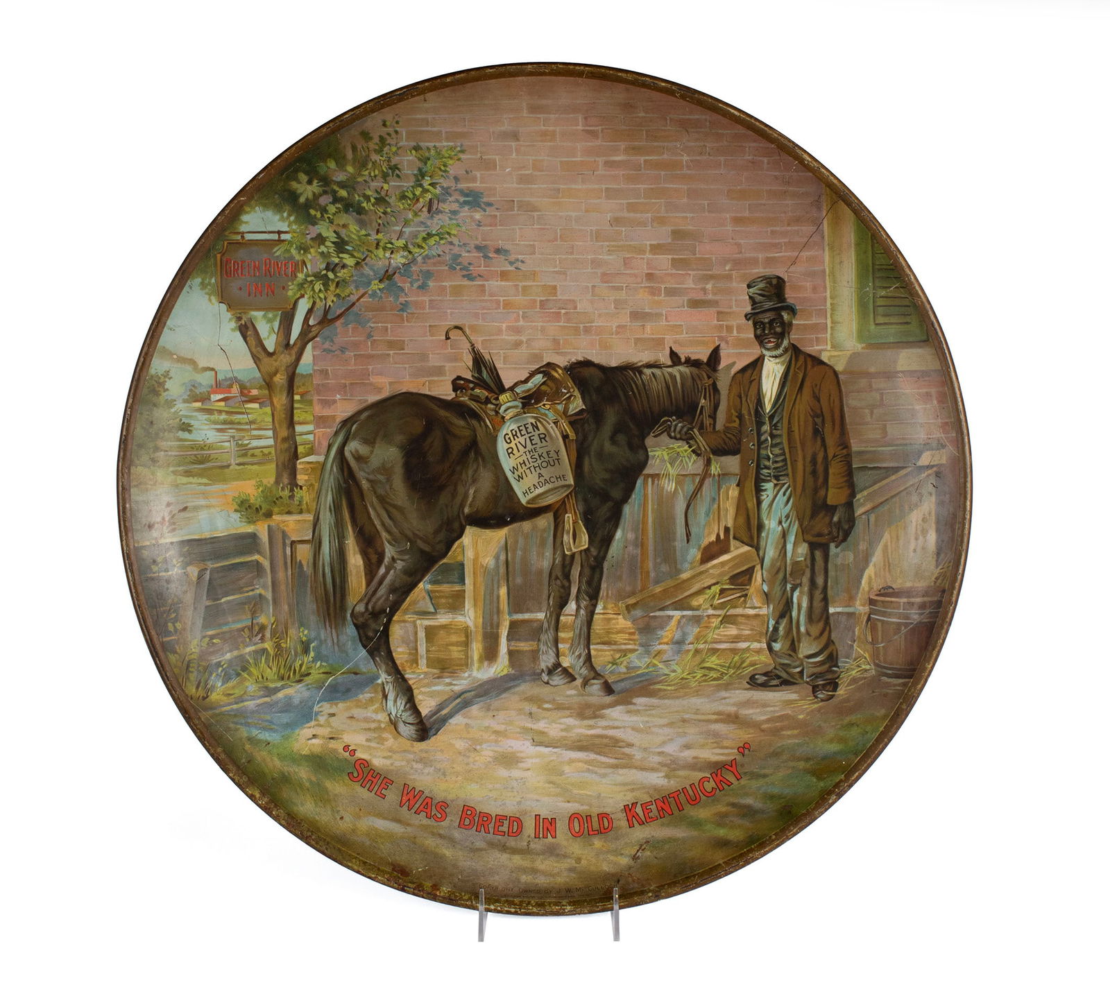 GREEN RIVER WHISKEY ADVERTISING CHARGER (1 of 9)