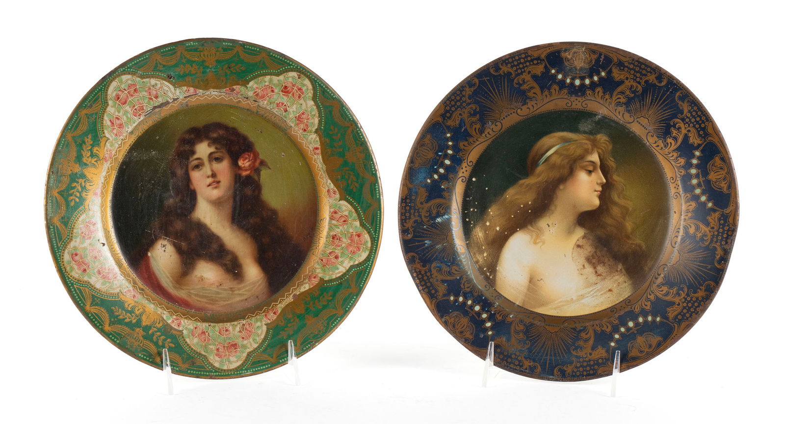 TWO MALT-NUTRINE ANHEUSER-BUSCH PORTRAIT PLATES (1 of 14)