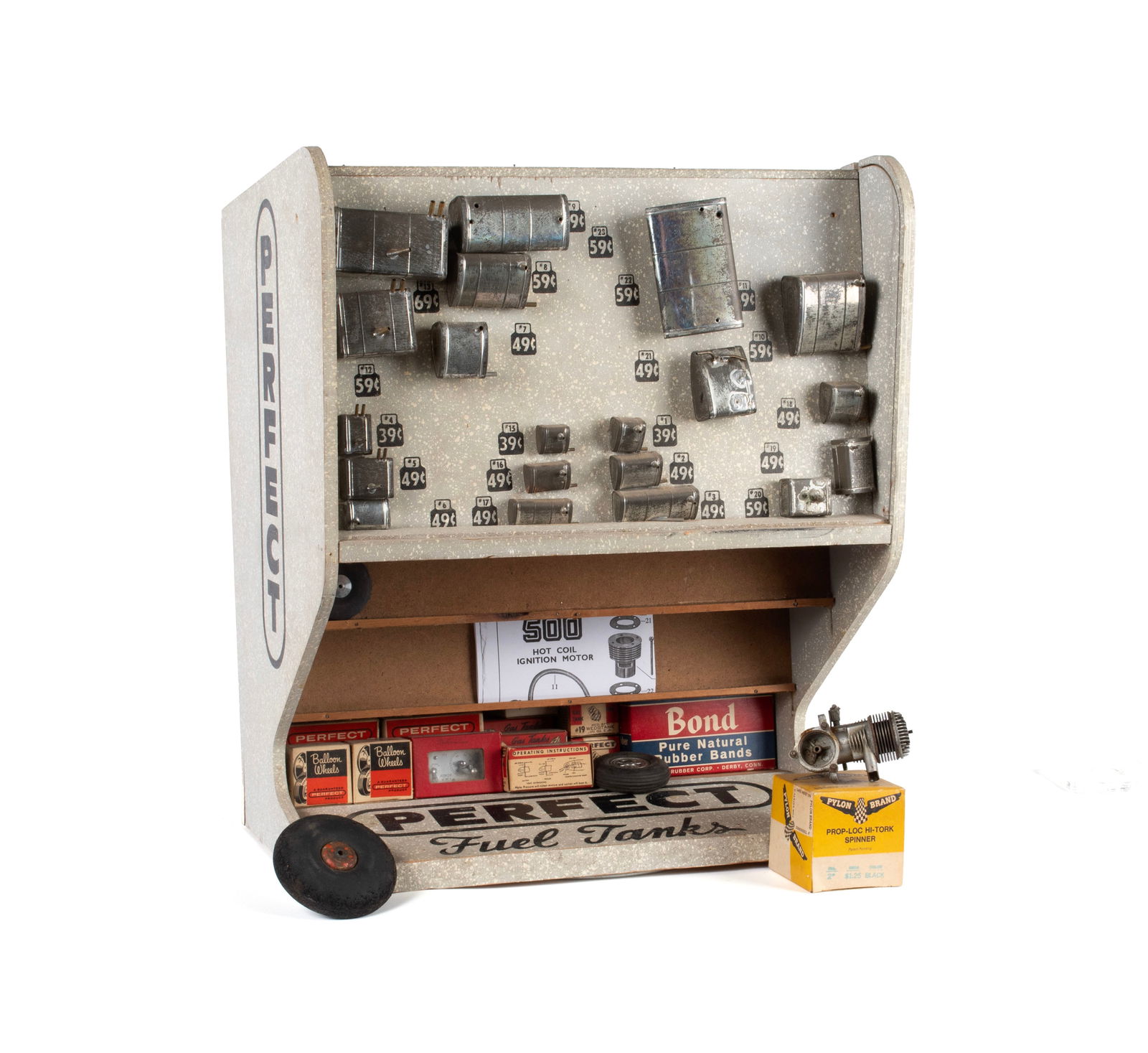 PERFECT - FUEL TANKS COUNTERTOP STORE DISPLAY WITH ACCESSORIES (1 of 10)