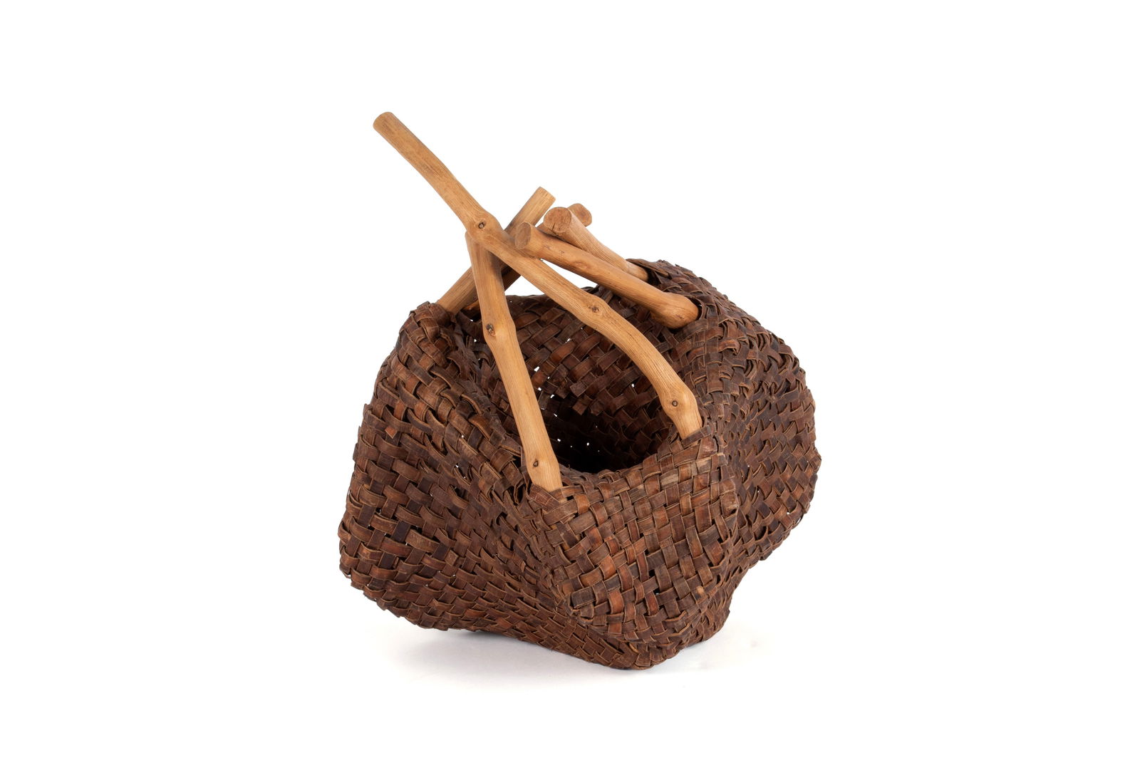 MASAKO YOSHIDA (JAPANESE, B. 1948): Masako YoshidaJapanese, b. 1948Walnut bark and woodBasket form sculpture, unsigned.14 1/2 x 13 x 12 in. (36.8 x 33 x 30.5 cm.) Purchased from Duane Reed Gallery, St Louis, MO, 1999