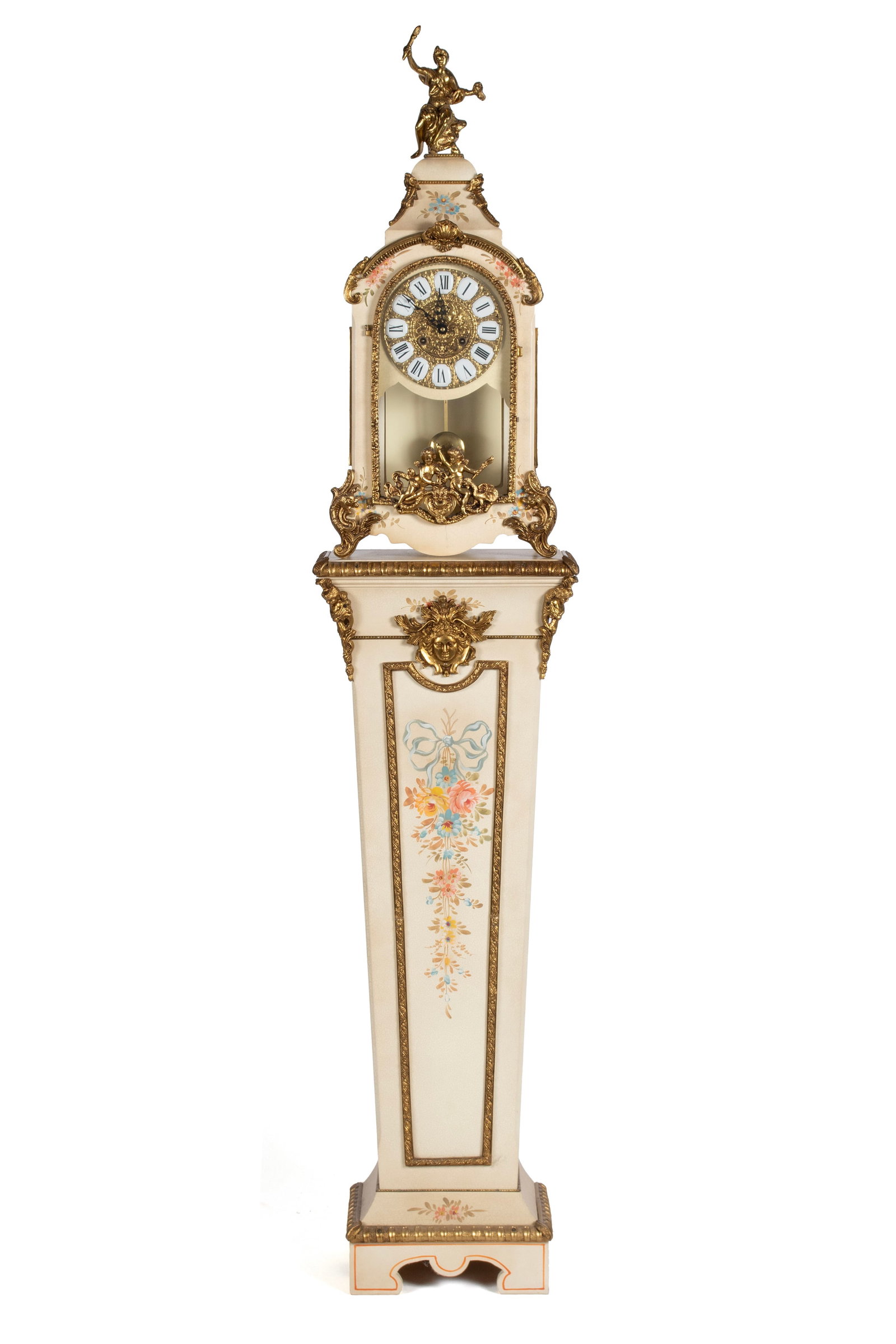 FRANZ HERMLE CLOCK ON PEDESTAL (1 of 8)