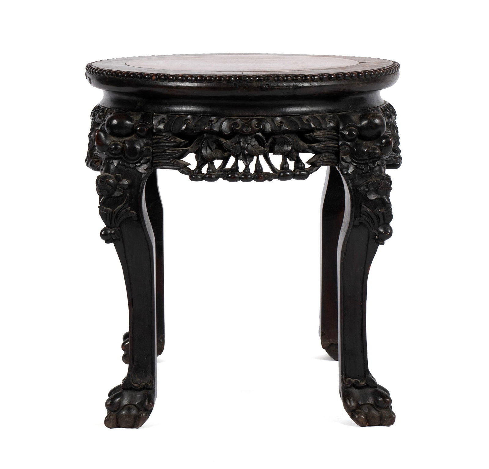 CHINESE MARBLE INSET PLANT STAND (1 of 6)