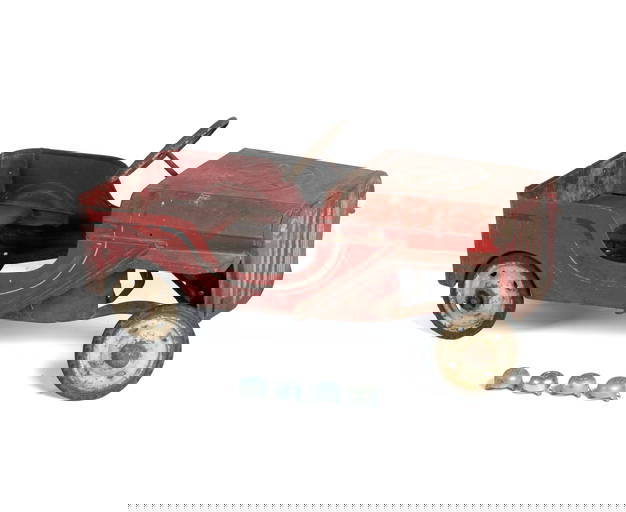 Restored Hamilton Pink Surrey Jeep Pedal Car