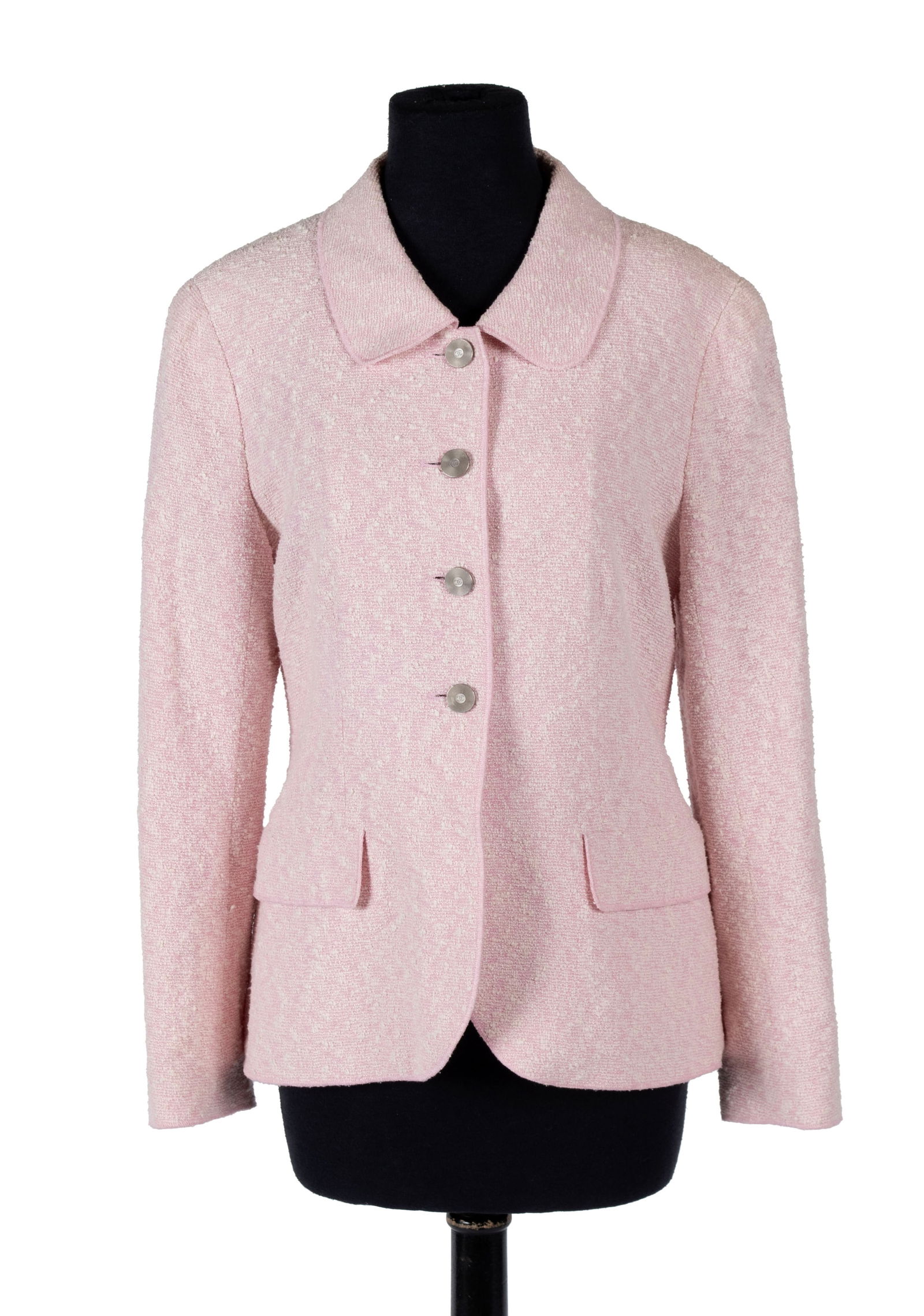 CHANEL PINK TWEED JACKET (1 of 9)