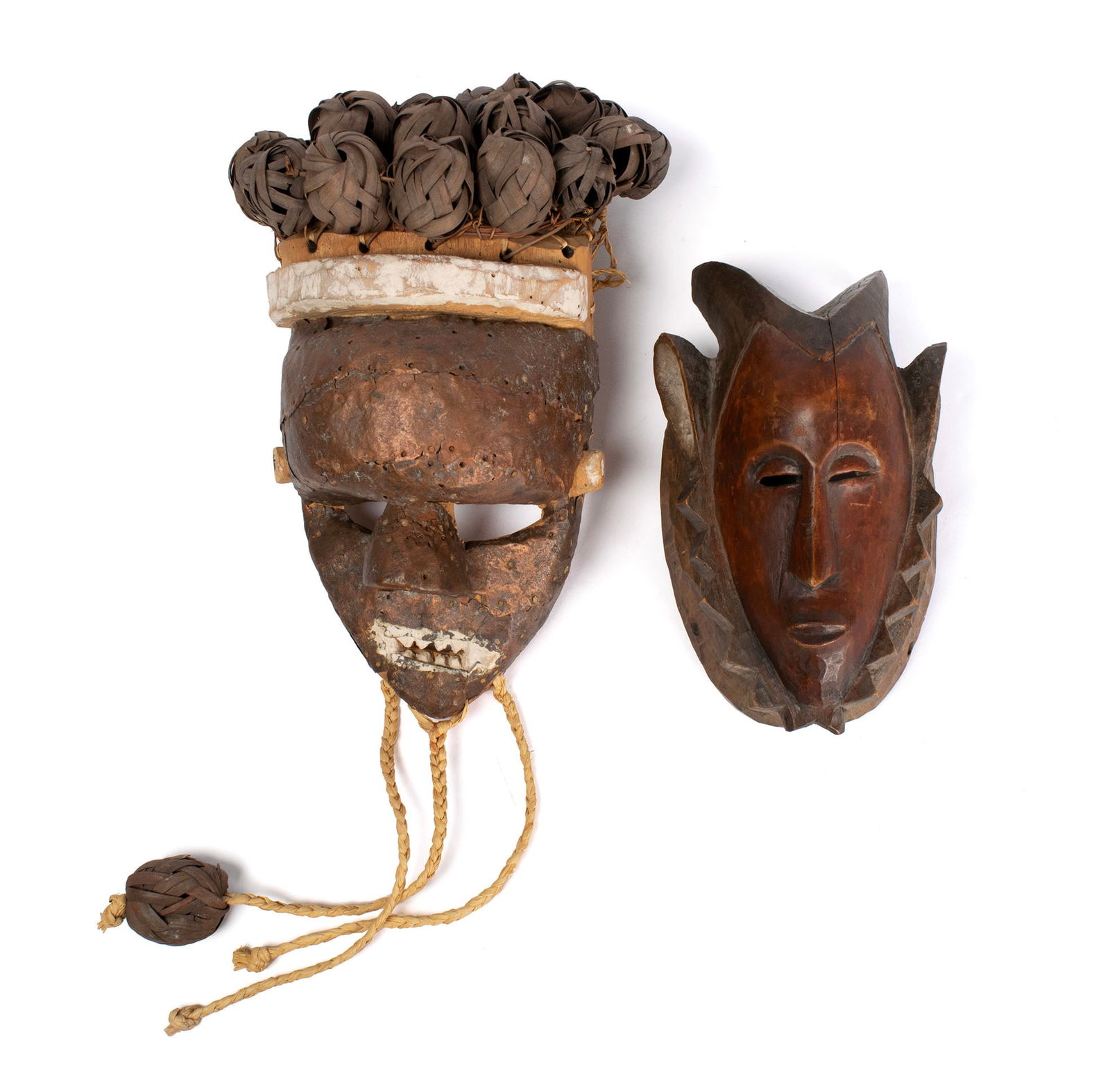 TWO AFRICAN MASKS (1 of 7)