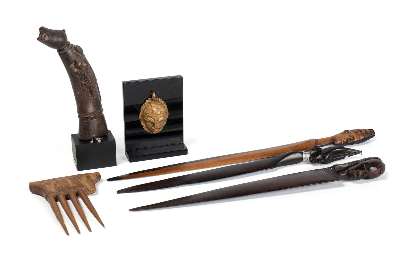 SIX PIECES OF AFRICAN DECORATIVE ARTS (1 of 12)