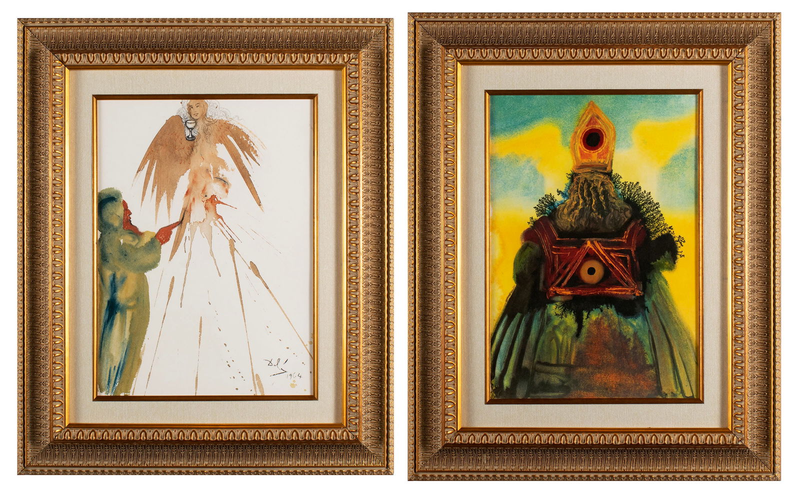 TWO BIBLIA SACRA LITHOGRAPHS AFTER SALVADOR DALI (1 of 13)