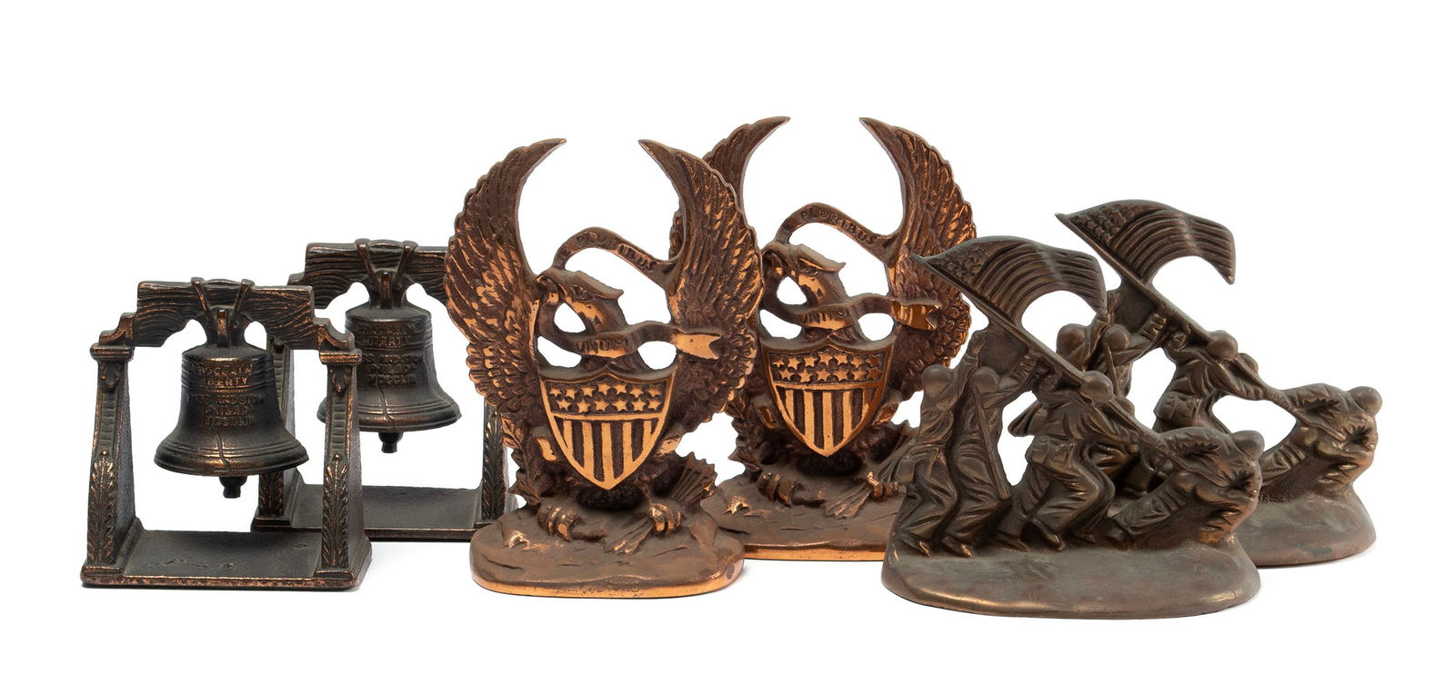COLLECTION OF PATRIOTIC BOOKENDS (1 of 5)