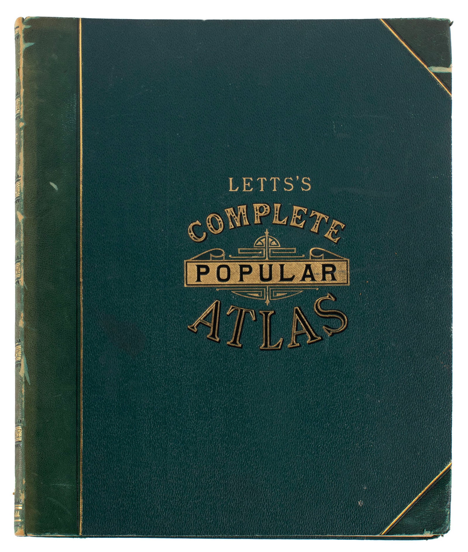 LETT'S COMPLETE POPULAR ATLAS 1883: LETT'S COMPLETE POPULAR ATLAS 1883 'Letts's Popular Atlas, Being a Series of Maps Delineating the Whole Surface of the Globe, with Many Special and Original Features; and a Copious Index of 23,000 Nam
