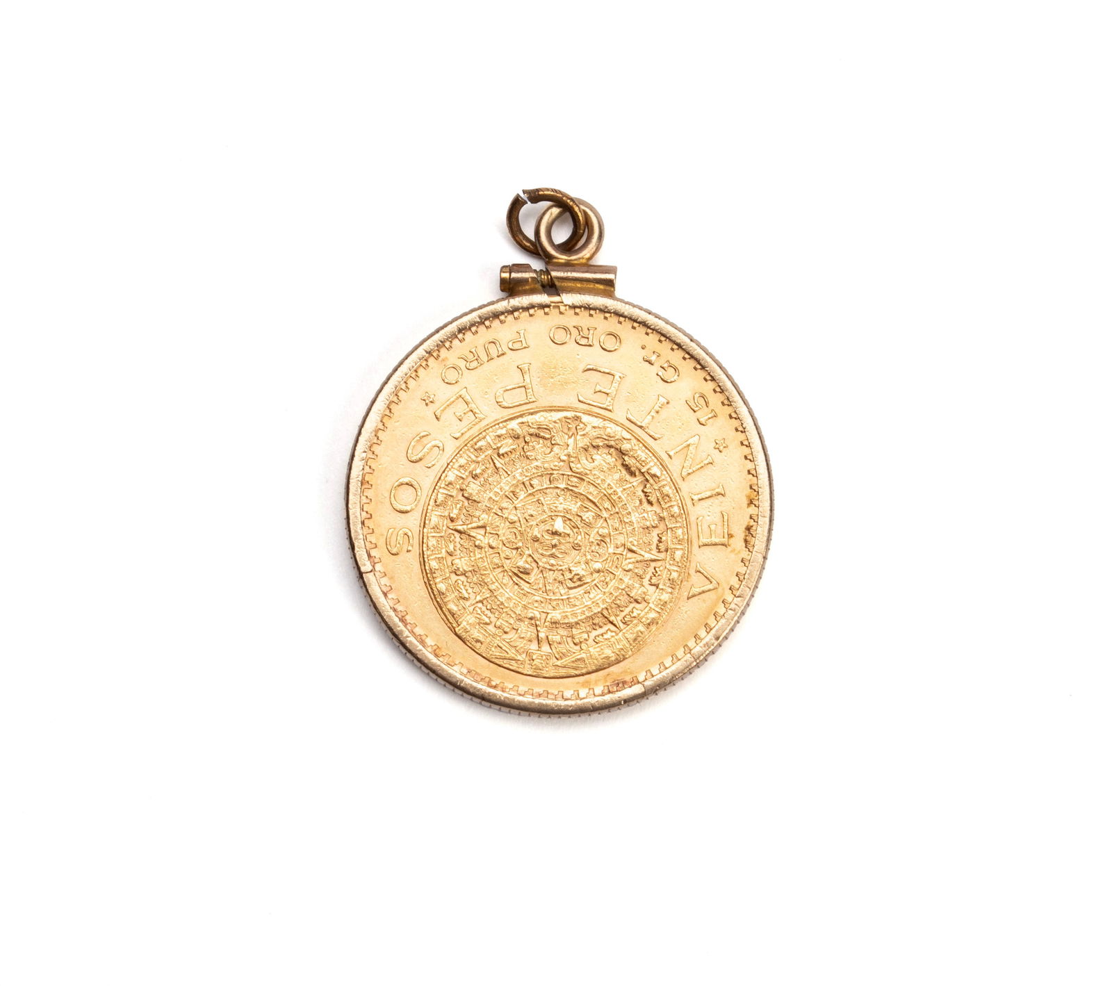 1959 GOLD MEXICAN 20 PESOS COIN (1 of 4)