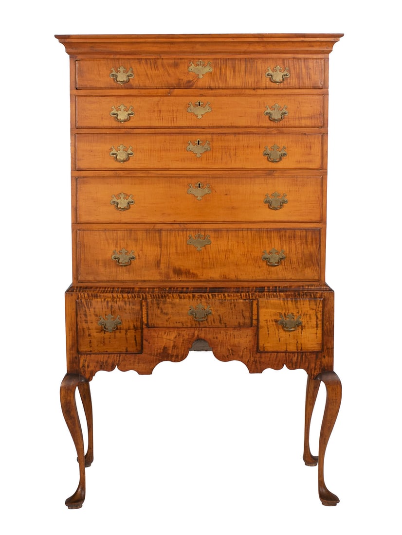 QUEEN ANNE MAPLE HIGHBOY (1 of 12)