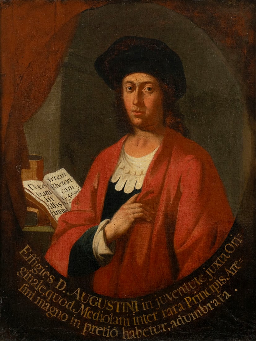 OLD MASTER COPY, PORTRAIT OF A SAINT AUGUSTINE (1 of 11)