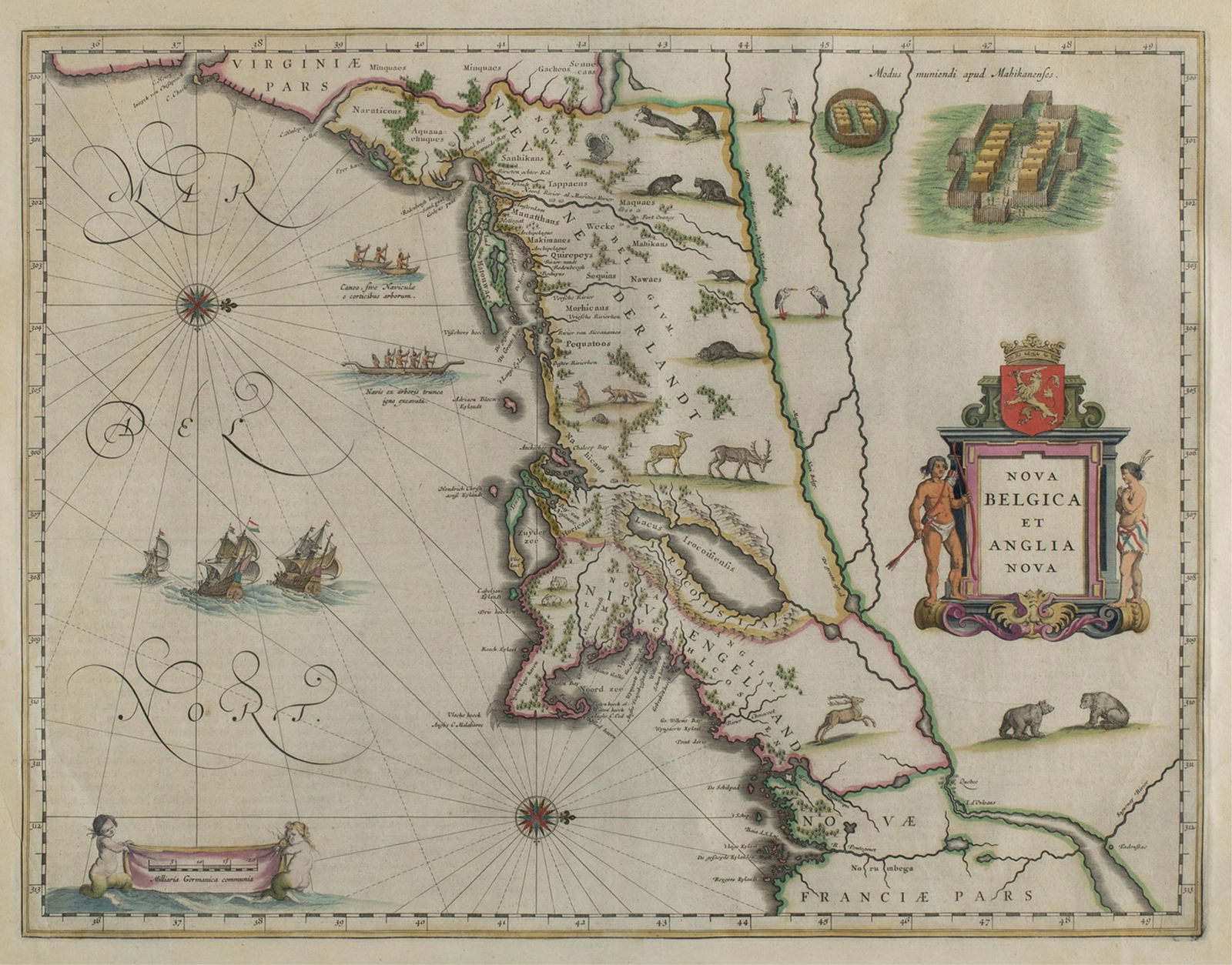 WILLIAM BLAEU (DUTCH, 1571-1638), 'NOVA BELGICA ET ANGLIA NOVA' (1 of 6)