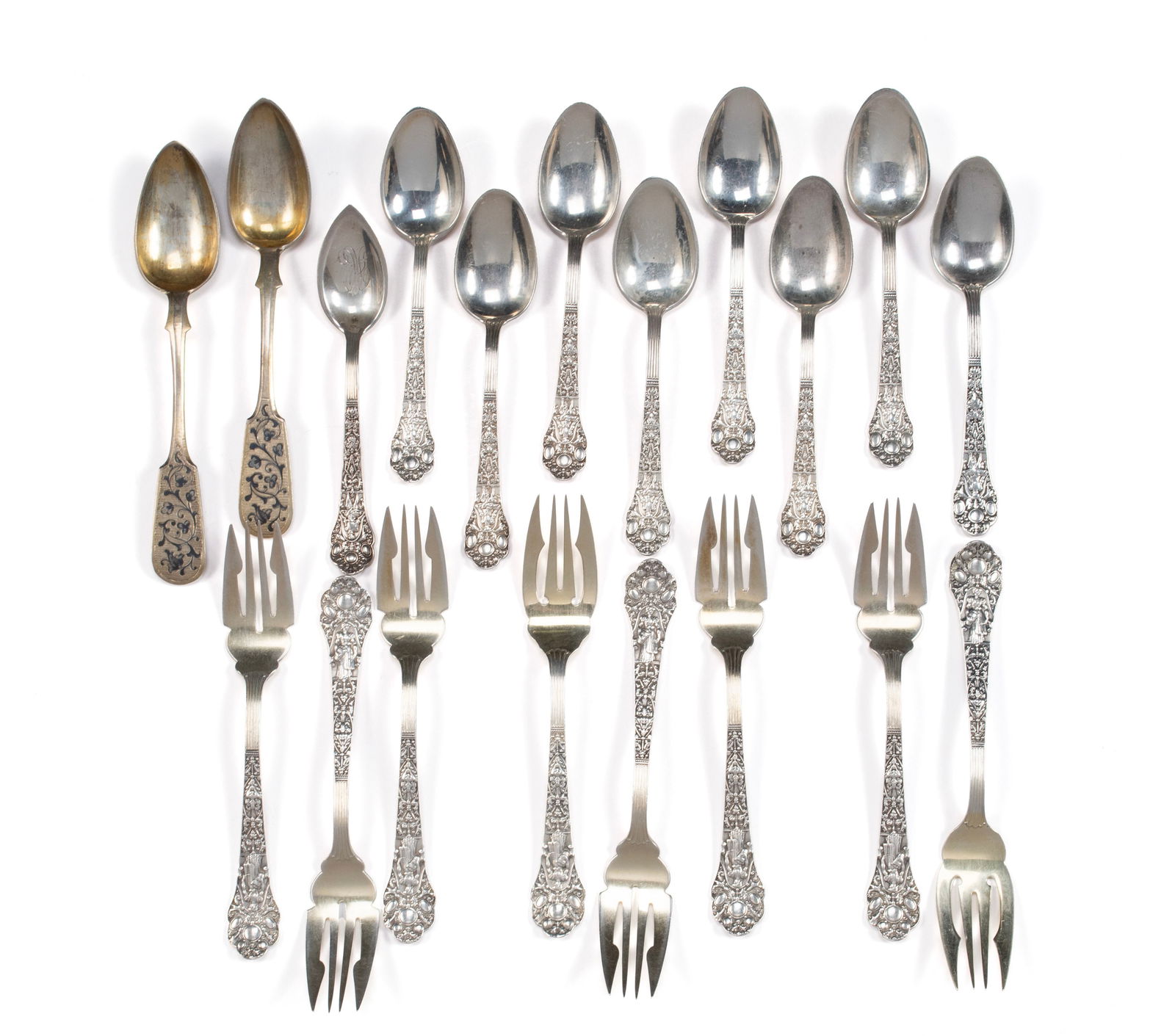COLLECTION OF GORHAM 'MEDICI' STERLING FLATWARE (1 of 7)